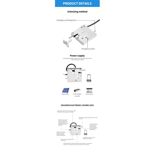 Stainless Steel Smart Locker Lock High Security With Customizable Access Control