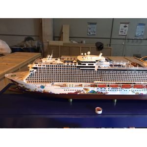 Genting Dream Cruise Ship Model With ABS CNC Engraving Propeller Material