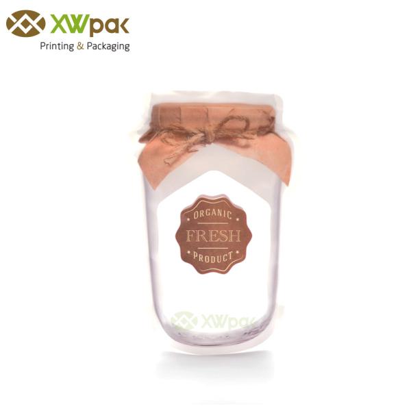 Quality Special Shape Stand Up Pouch Bags , Custom Printed Plastic Packaging Bag for sale