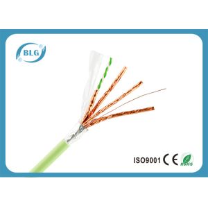 24AWG PVC Jacket Ethernet Cat 6a Cable / 4 Pairs Cat6a Shielded Plenum Cable