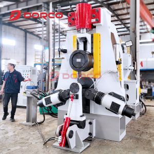 Efficient Automation Vertical Ring Rolling Machine Reliable with Strong Rigidity