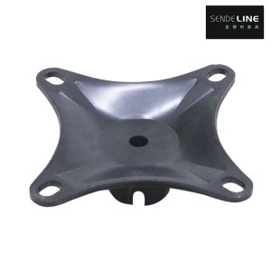 123X123mm Barber Chair Base Program Oil Pump Tray Turntable And Black Color