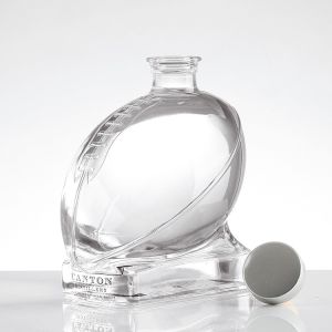 Custom Hot Stamping 500ml 700ml 750ml Clear Glass Liquor Bottle For Vodka Whisky