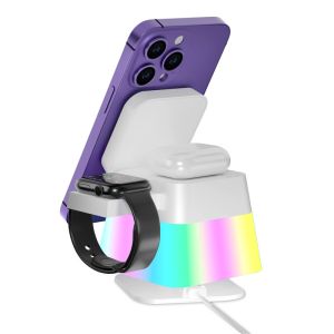 15W Output Power IPhone Multifunctional Wireless Charger With Foldable Design