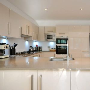 Modular Custom Acrylic Kitchen Cabinets Simple Modern High Gloss