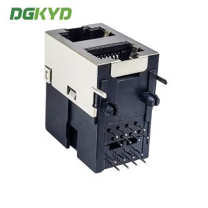RJ45 multi port shielded connector 2X1 short body half package DGKYD59212188GWA1