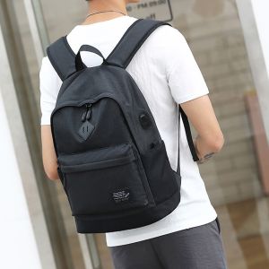 18.5L USB Waterproof Student School Backpack 30*14*44cm