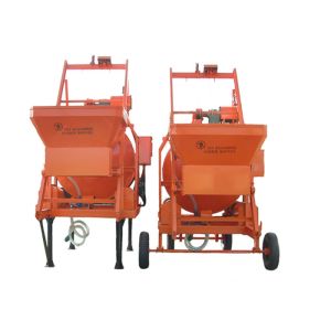 Mobile Reverses Discharging Portable Electric Cement Mixer 750L Volume Low Noise
