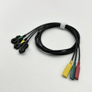 IVY 3 LEAD RT Lead Wires 590484 For Model 3000 3150 2-pin Connector Black