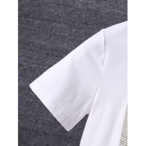 Round Neck Children T Shirts Printed Customized 180gsm