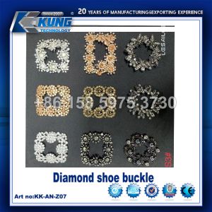 Diamond Decorative Shoe Making Accessories Buckles PE Material Multicolor