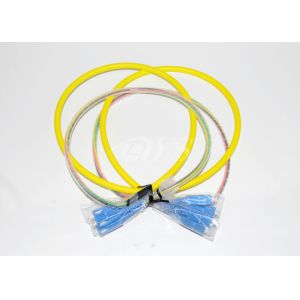 SC/UPC-SC/UPC Optical Fiber Patch Cord Connector 4 Fiber With Pre - Terminated