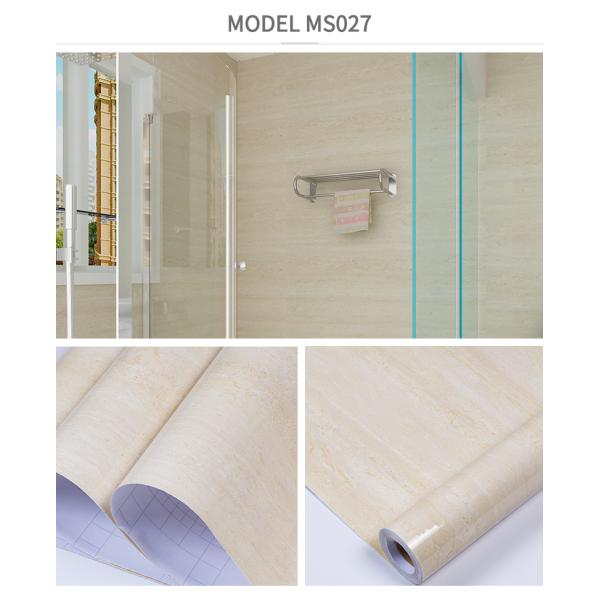 Wallpapers Type Vinyl Wallpapers Function Smoke-Proof Marble Stickers PVC Adhesive Contact Paper Marble Granite Film