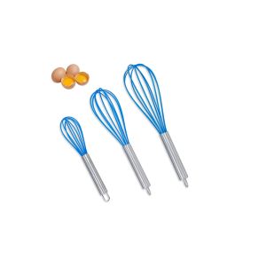 Blue Silicone Egg Beater Wire Whisk Odorless Nonremain CIQ Approved