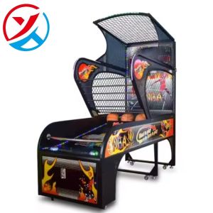 Street Basketball Arcade Coin Operated Basketball Shooting Machine Simulation