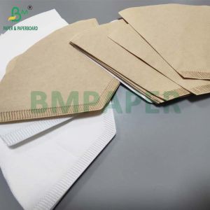 50gsm Natural White Brown Coffee Filter Paper Sheet For Drip Coffee Maker