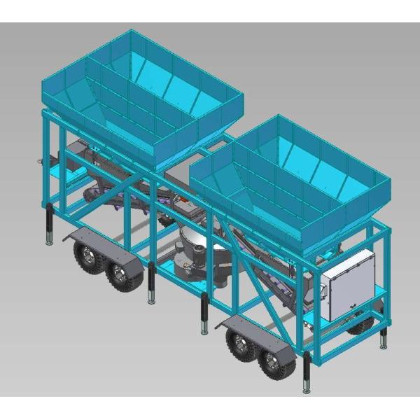 Quality 25m3/h Portable Concrete Batch Plant for sale