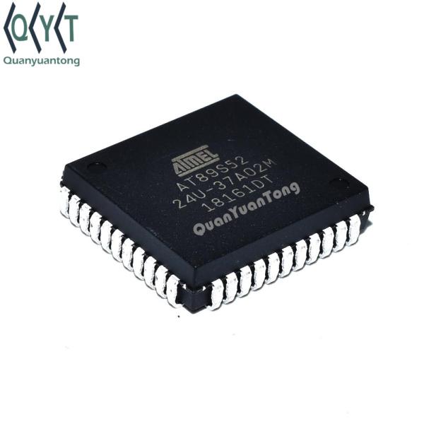 Quality AT89S52 Microcontroller AT89S52 AT89S52-24JU PLCC44 8-bit  Microcontroller IC 8-Bit 24MHz 8KB FLASH IC Chip Original New for sale
