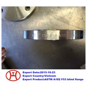 Wholesale UNS S32750 2507 1.4410 ASTM A182 F53 blind flange from china suppliers
