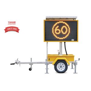 Buy cheap EN12966 Mobile LED Displays , Colour Variable Message Signs Trailer Mounted from wholesalers