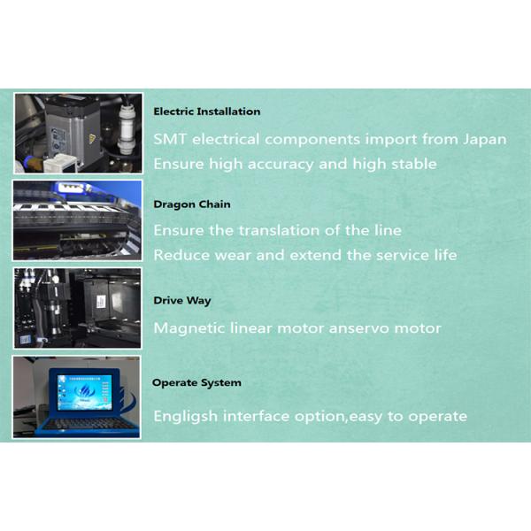 50x50mm PCB 170000CPH Pick And Place Machine Two Mounting Modules