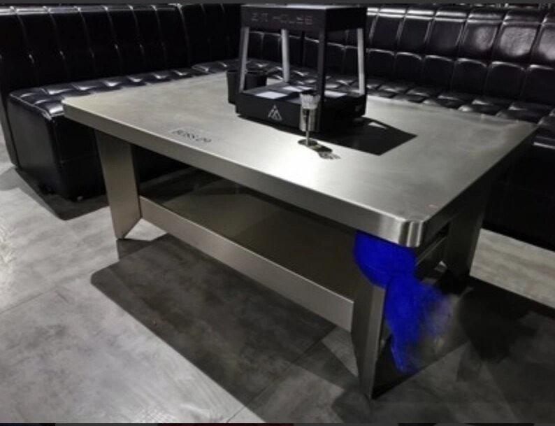 High Grade Multi Function Bar Hotel Coffee Table With Black Sofa Set