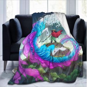 Customized Design Digital Printing Polyester Flannel Blanket