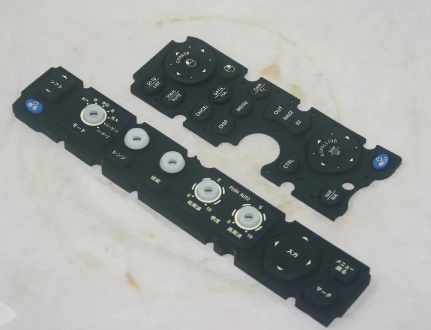 High-quality silicone keypad with precise button alignment