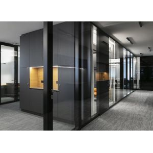 Maximize space utilization partition wall glass with frame customized size