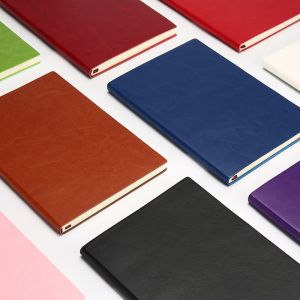Custom Printed Business Leather Cover A5 Hardcover Journal Notebook with