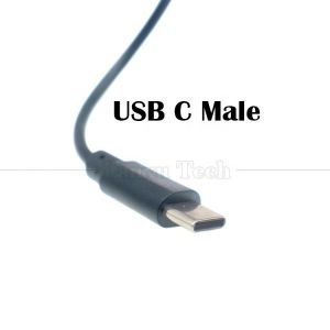 Custom Data Charging 2 4 Cores USB Type C Male Female to Stripped Open Wire End