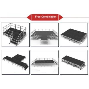 Sturdy And Durable Aluminum Stage Platform With Adjustable Height For Performanc
