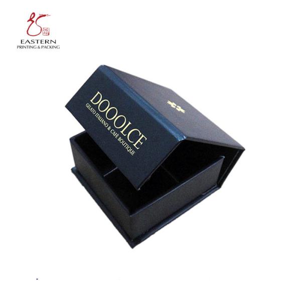 5.75x2.75 Chocolate Packaging Paper Box 4 Truffle 120gsm Magnetic Closure