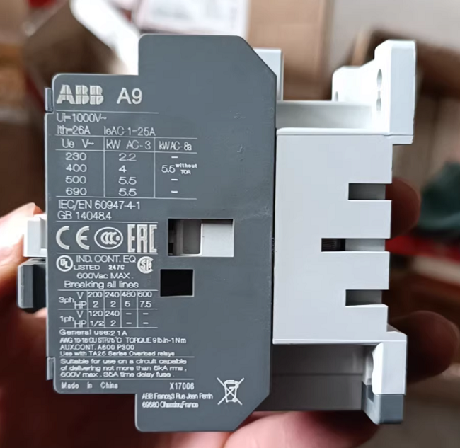 AX09-30-01-80 ABB Ac contactor Compact AC control solution Small and medium