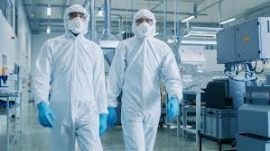 Top-Notch Dust Free Clean Room with Average Wind Speed of 0.3-0.5m/s and Epoxy
