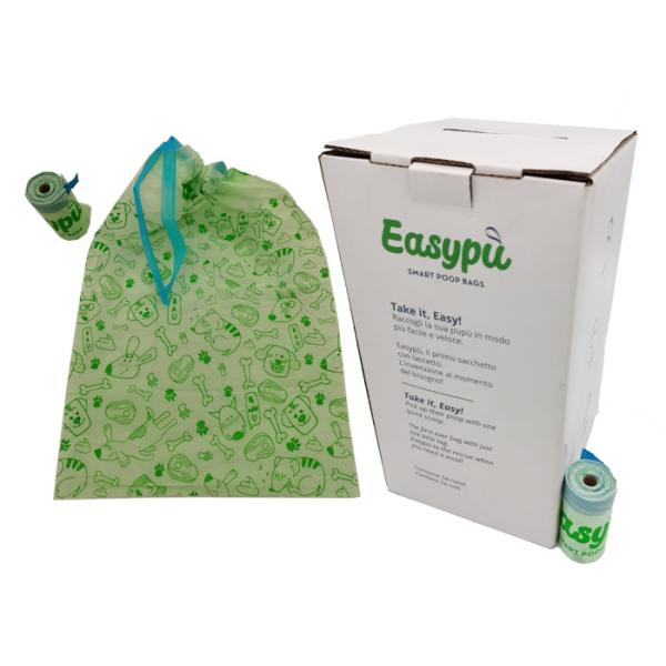 AS4736 Certified Earth Friendly Dog Poop Bags Compostable Drawstring