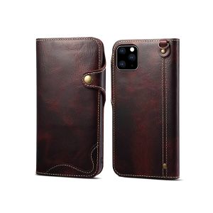 Geniune leather flip phone case for 2019 iphone11 11Rro, 11MAX, plug-in card