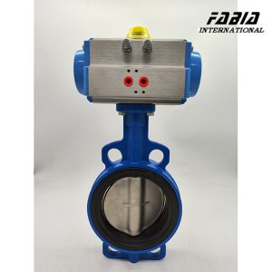 10'' WCB Butterfly Valve Wafer Style 200Psi soft seat valve low leakage