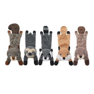 Flat Squirrel Various Pet Interactive Stuffed Toys Set Dog plush toy