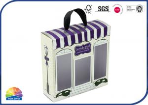 China Window Diecut Ribbon Decorated Folding Carton Box on sale