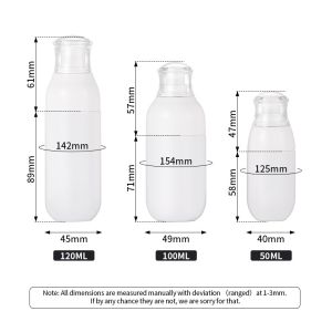 White 2 Oz Clear Plastic Spray Bottles PET Material Round Shape for Perfume