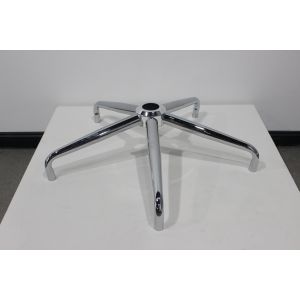 The electroplated and disassembled office swivel chair legs can be assembled