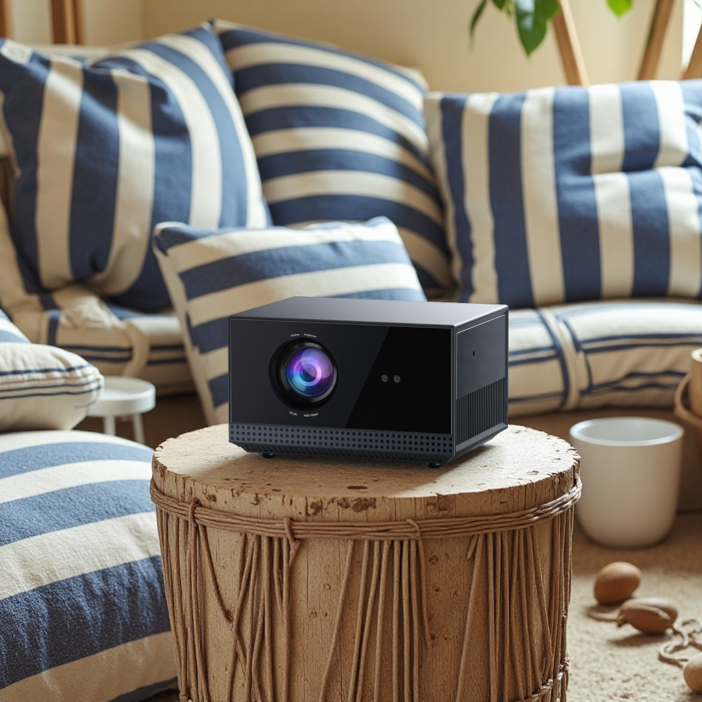 H1 Dark Gray Full HD Dust Free Home Cinema Projector Full Sealed Auto Focus