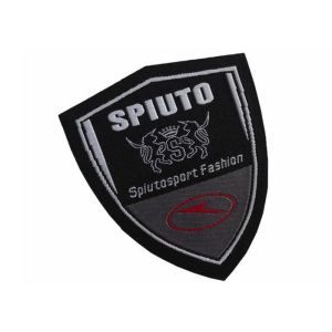 Leather Material Elegant Custom Clothing Patches With Hook And Loop