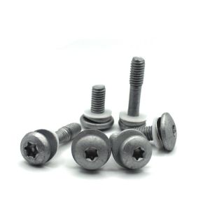 Metric Measurement System Mushroom Round Head Screw with Zinc Plating and Half