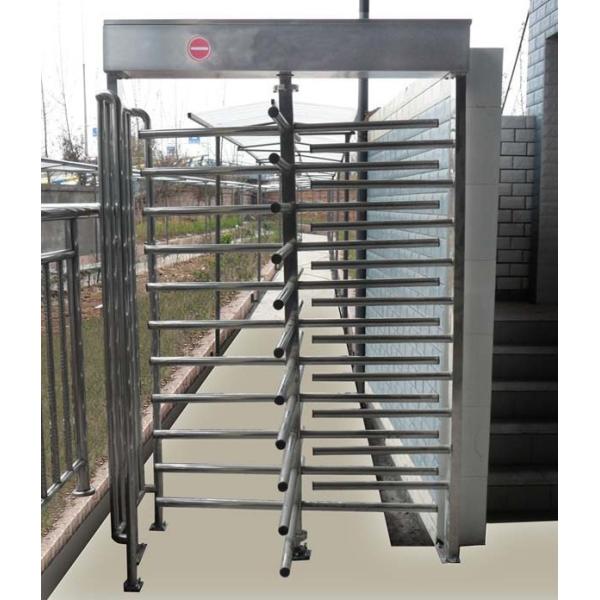 Low Cost Electronic Full Height Turnstiles , Custom Size Turnstile Security Systems