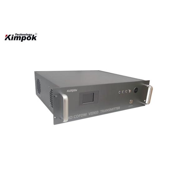 Quality 200km LOS COFDM HD UAV Video Transmitter With 100W GPS AES Encryption for sale