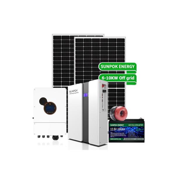 Quality Polycrystalline Silicon Hybrid Solar System Kit With Customized Installation Brackets for sale