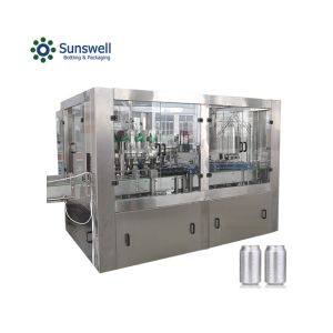 SS316L Aluminum Beverage Can Filling Machine 415V Juice Rotary Canning