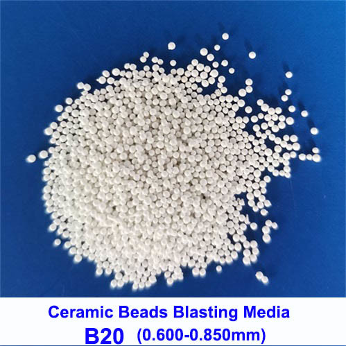 700HV Ceramic Blasting Media Zirconia Sand B20 B30 B40 B60 For Metal Surface